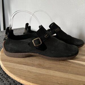 Timberland Smart Comfort Shoes Leather T Strap Flats Womens 8.5